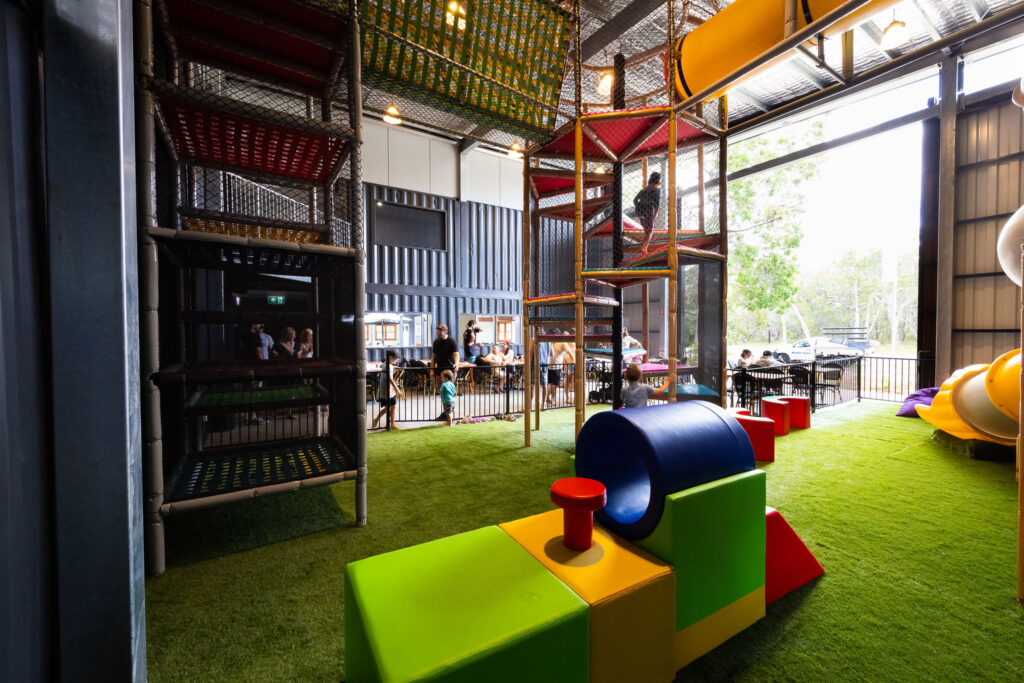 The 383 Container Bar Play Pen Kids Playground at Wooli NSW